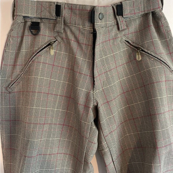 Turbine Women’s Small Tan Khaki Gold Plaid Performance Boardwear Ski Pants - Picture 4 of 9